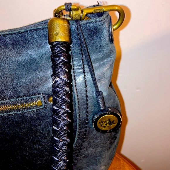 The Sak Womens Indio Hobo Hand/Shoulder Bag Black Leather Braded Handle - Picture 3 of 14